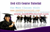 EED 435 Courses / eed435tutorialdotcom