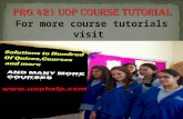 PRG  421 uop Courses/ uophelp
