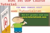 BSHS 345 UOP Course Tutorial/TutorialRank