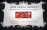 Red Apple Homes Price List in Ghaziabad