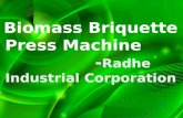 Biomass Briquetting Press Machine -Radhe Industrial Corporat