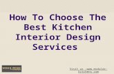 Choose The Best Kitchen Interior Design Services
