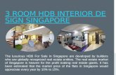 3 Room HDB Interior Design Singapore