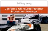 California Uninsured Motorist Protection Attorney