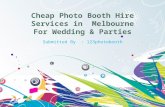 Cheap Photo Booth Hire Services in  Melbourne For Wedding &