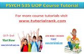 PSYCH 535 UOP Course Tutorial / Tutorialrank