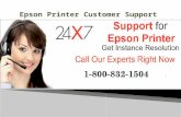 Epson Printer Customer Support 1-800-832-1504 | USA