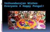 Vaikundarajan Wishes Everyone A Happy Pongal!