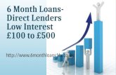 6 Month Loans No Fee @