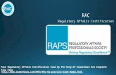 Regulatory Affairs Certification Online Study