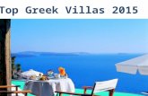 Top Holiday Vills In Greece For 2015 Trip to Greek Island |