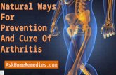 Natural Ways For Prevention And Cure Of Arthritis