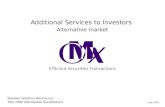 Additional Services to Investors