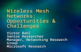 Wireless Mesh Networks: Opportunities & Challenges