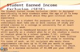 Student Earned Income Exclusion (SEIE)