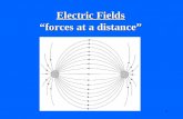 Electric Fields “forces at a distance”