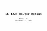 EE 122: Router Design
