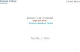Lecture 11-12 (1.5 hours) Segmentation –  Markov Random Fields