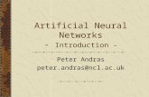 Artificial Neural Networks -  Introduction -