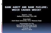 Bank Audit and bank Failure: Which Causes Which?