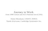 Journey to Work  from 1990 Census and ACS National test (C2SS)