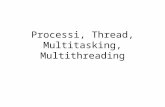 Processi, Thread, Multitasking, Multithreading