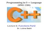 Programming in C++ Language (0901 230)
