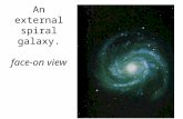 An external spiral galaxy. face-on view