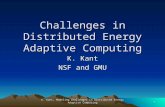 Challenges in Distributed Energy Adaptive Computing