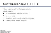 Nonferrous Alloys ( 비철금속 )