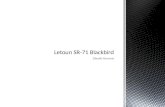 Letoun SR-71 Blackbird