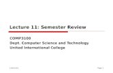 Lecture  1 1: Semester Review