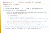 Lecture 6.1 : Conservation of Linear Momentum (C-Mom)