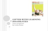 Gifted with learning DISABILITIES