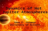 Dynamics of Hot  Jupiter Atmospheres Adam P. Showman University of Arizona