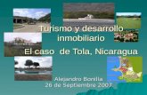 Turismo y desarrollo inmobiliario E l caso  de Tola, Nicaragua