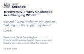 Biodiversity: Policy Challenges  in a Changing World
