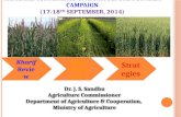 National Conference on Agriculture for Rabi Campaign (17-18 th  September, 2014)