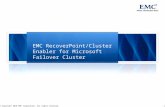 EMC RecoverPoint/Cluster Enabler for Microsoft Failover Cluster