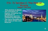 (Ch. 7) Section II: The Rise of Russia (Pages 158-163)