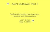 AGN Outflows: Part II