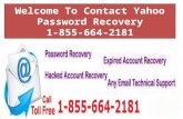 Contact Yahoo Password Recovery 1-855-664-2181