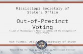 Mississippi Secretary of State’s Office Out-of-Precinct Voting