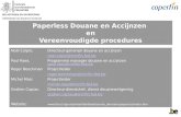 Paperless Douane en Accijnzen  en Vereenvoudigde procedures