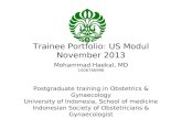 Trainee Portfolio:  US Modul November 2013