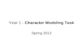 Year 1 -  Character Modeling Task