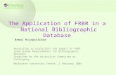 The Application of FRBR in a  National Bibliographic Database