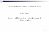 Second Investment Course – November 2005
