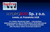 HYDRO BUD  Sp. z o.o. Łomża, ul. Poznańska 141B