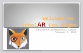Welcome to  Schol AR  Fox Night